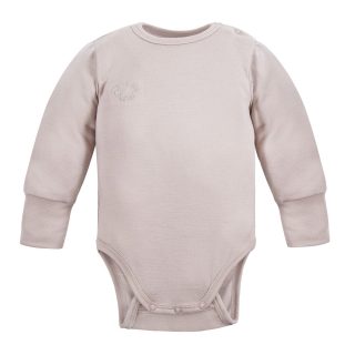 MERINO rostoucí body béžové vel. 80/86