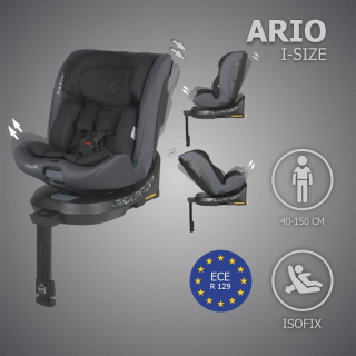 Autosedačka i-Size 40–150 cm Coccolle Ario Anthracite